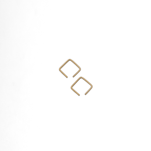 Cube Wire Earrings Small - Plateaux Jewellery