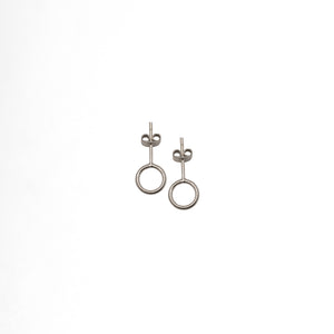 Open Flag Dot Earrings - Plateaux Jewellery