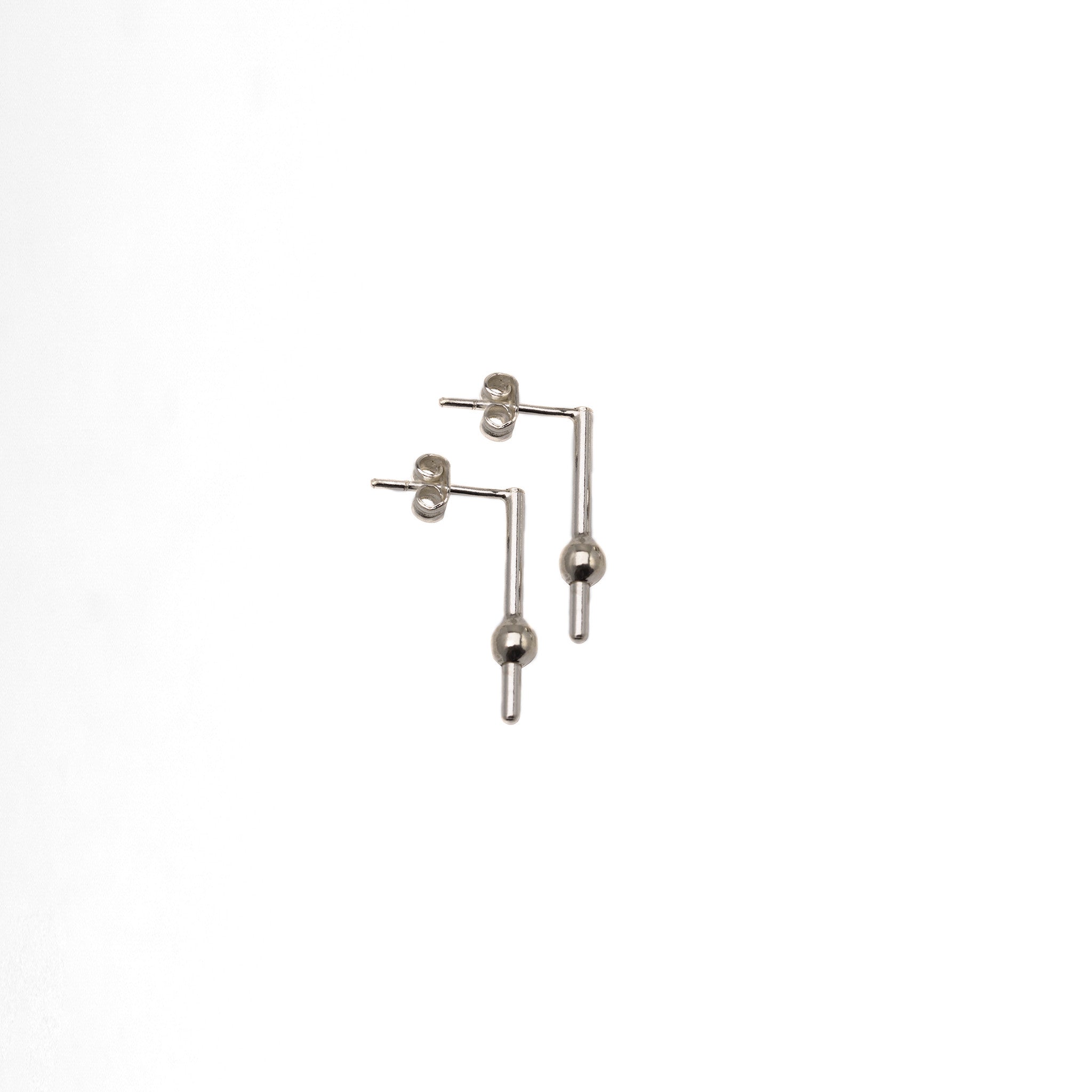 Square Drop Square Earsticks - Plateaux Jewellery