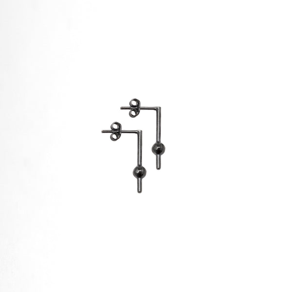 Square Drop Square Earsticks - Plateaux Jewellery