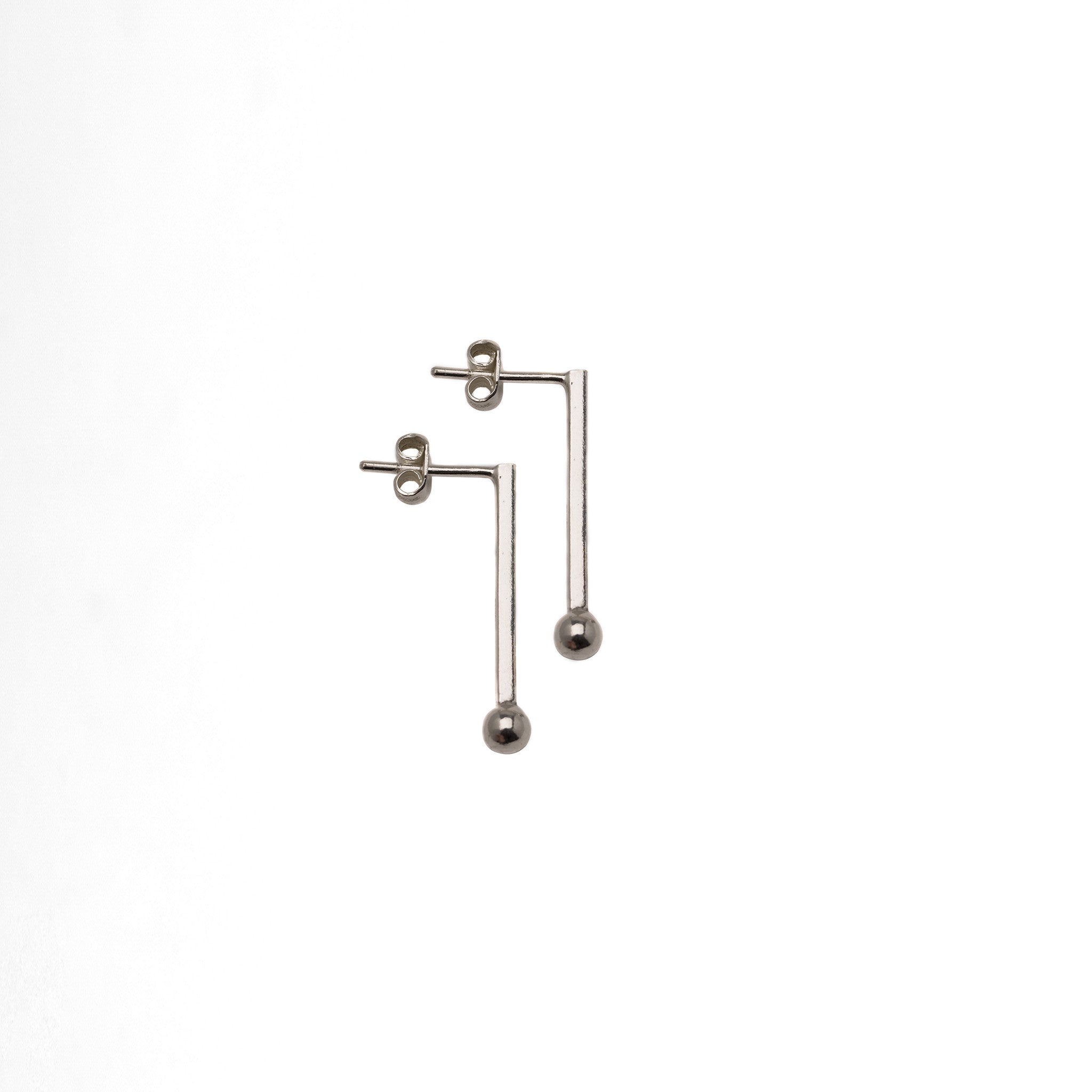 Square Drop Earsticks - Plateaux Jewellery
