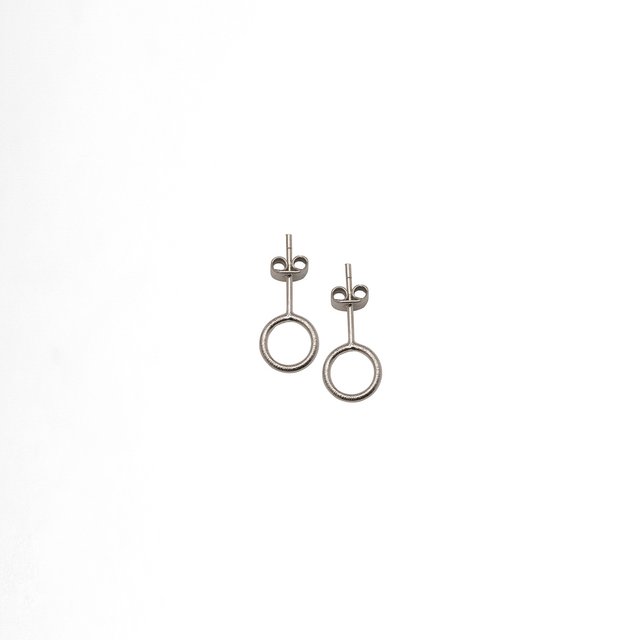 Open Flag Dot Earrings - Plateaux Jewellery