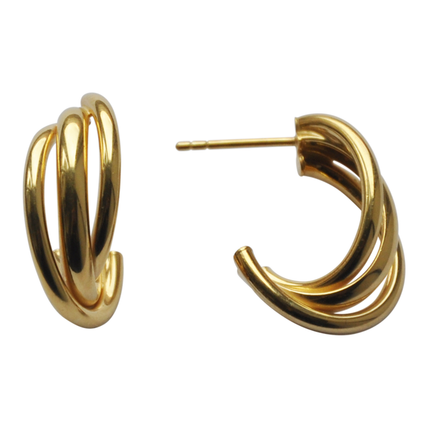 Swirl Hoops Large - Plateaux Jewellery