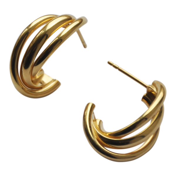 Swirl Hoops Large - Plateaux Jewellery