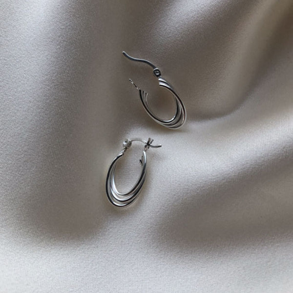 Swirl Hoops Small - Plateaux Jewellery